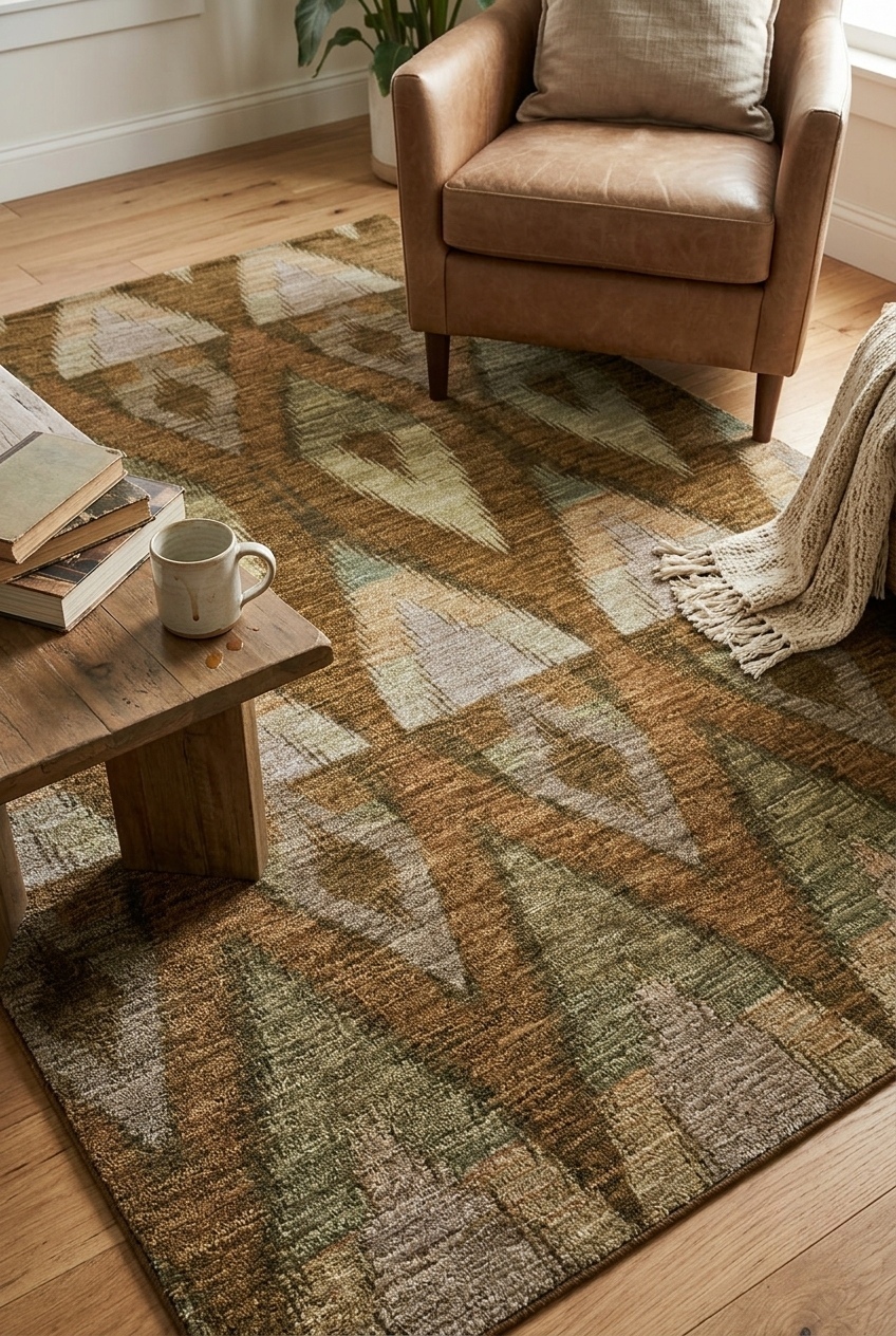 Mastering the Earth Tone Shift: Why This Grounding Washable Rug Anchors the Modern Living Space