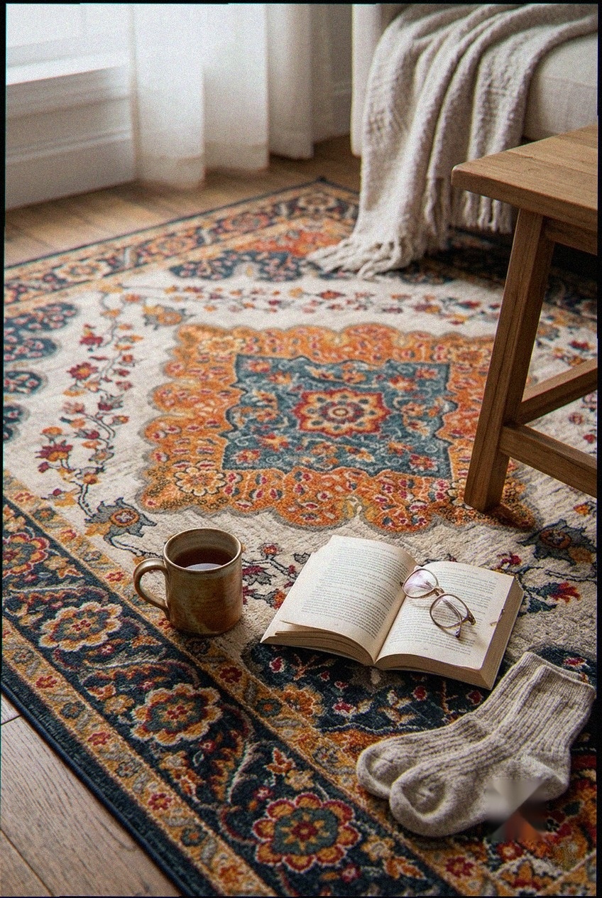 How to Style the Blue Vintage Medallion Boho Rug: Design Tips & Palette Ideas