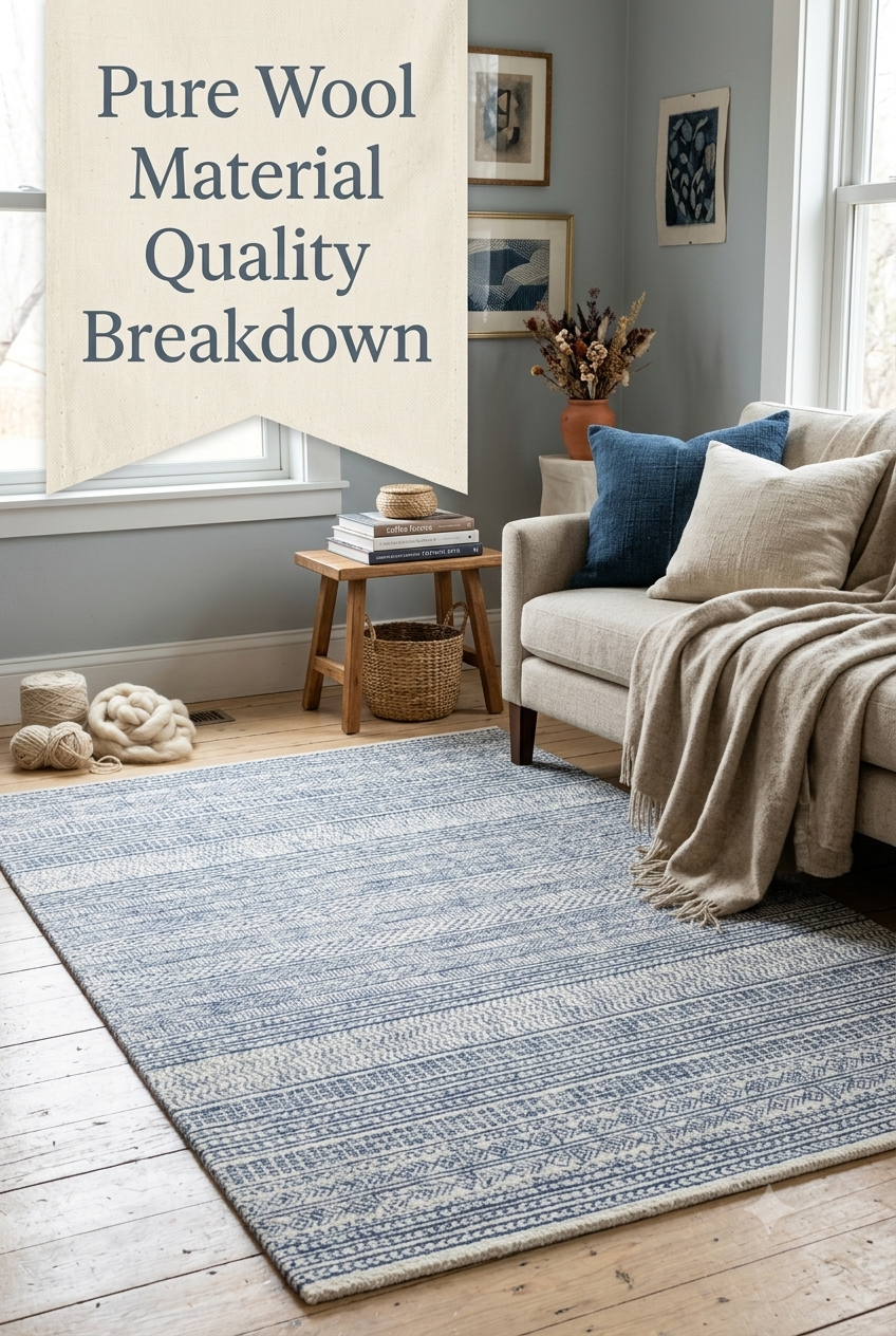 The Art of Grounding: How to Style Dark Blue Geometric Rugs with Modern Restraint