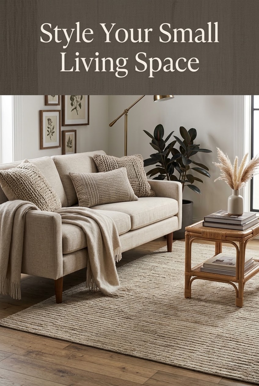 The Art of Grounding: Styling Compact Bohemian Living Rooms with Textured Wool