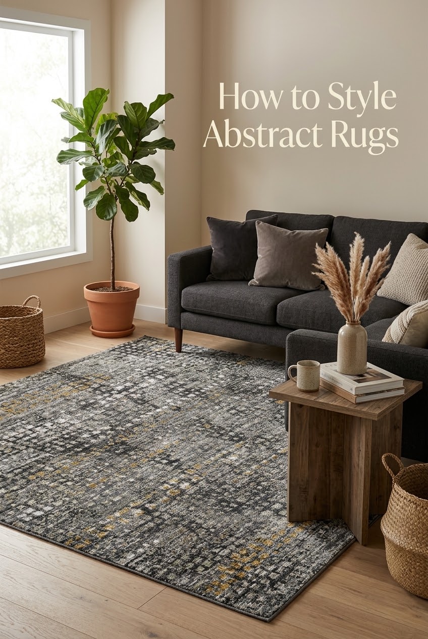 The Art of the Groundwork: How to Style Abstract Rugs with Understated Modernity